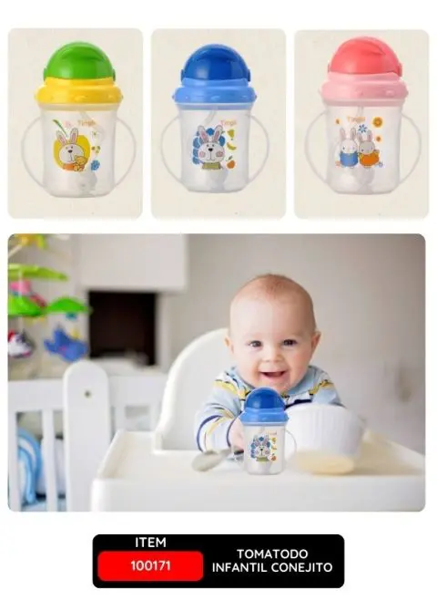 Tomatodo Infantil Conejito, Colores y Diseños Variados