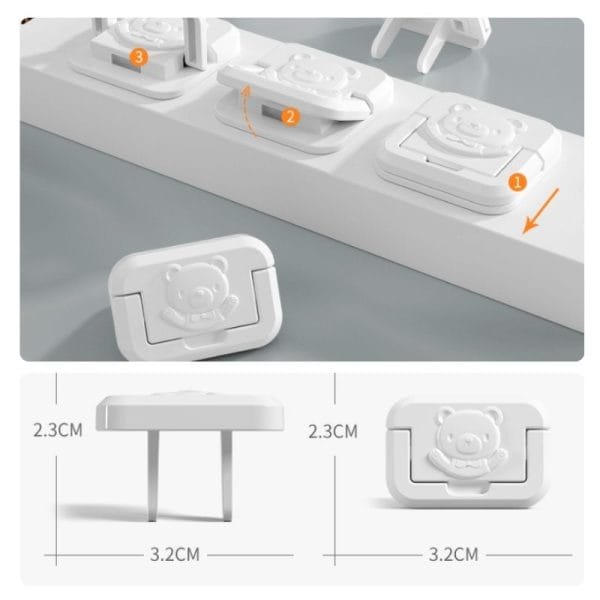 Cubierta Protectora de Enchufe Mod 3 (2 Entradas)