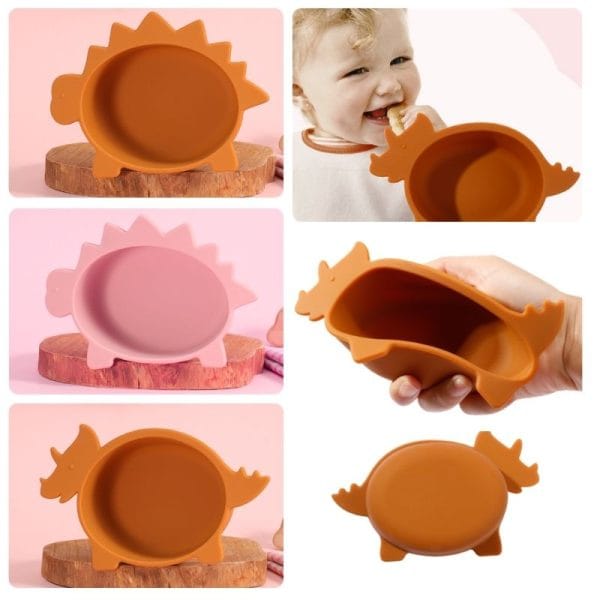 Cuenco Infantil de Silicona Dino