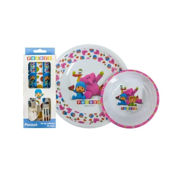SET DE MELAMINE CON CUBIERTOS - Imagen 3