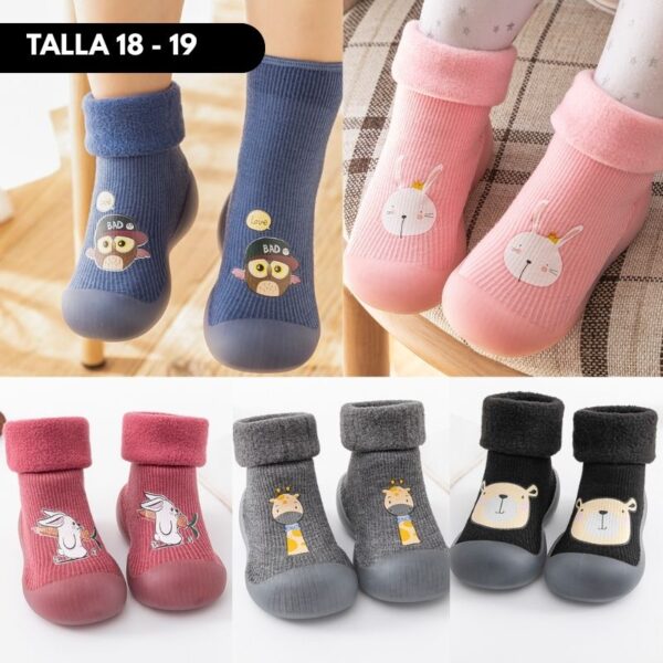 ZAPAMEDIA LARGA ANIMALITOS TALLA 18/19
