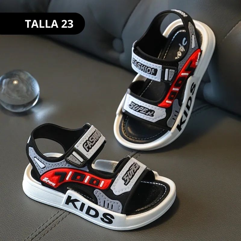 SANDALIA INFANTIL KIDS ROJO - Imagen 4