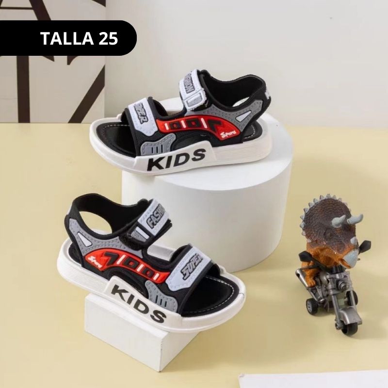 SANDALIA INFANTIL KIDS ROJO - Imagen 6