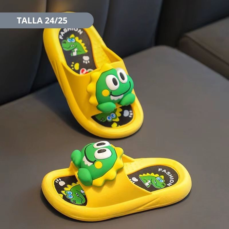 SANDALIA ANIMALITOS DINO AMARILLO Talla 28 - 37 - Imagen 3