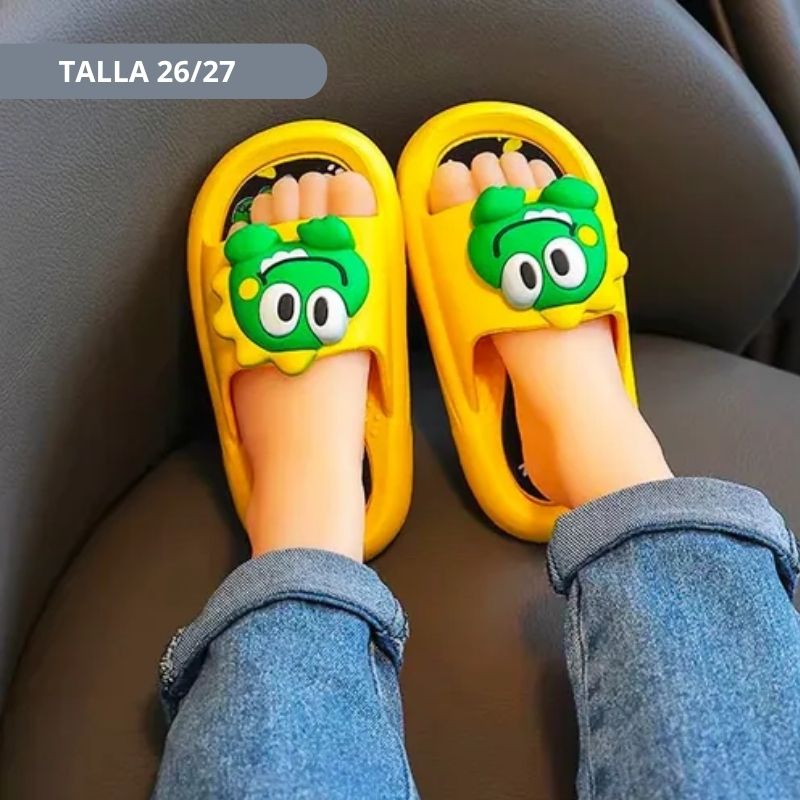 SANDALIA ANIMALITOS DINO AMARILLO Talla 28 - 37 - Imagen 4