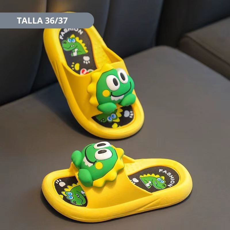 SANDALIA ANIMALITOS DINO AMARILLO Talla 28 - 37 - Imagen 9