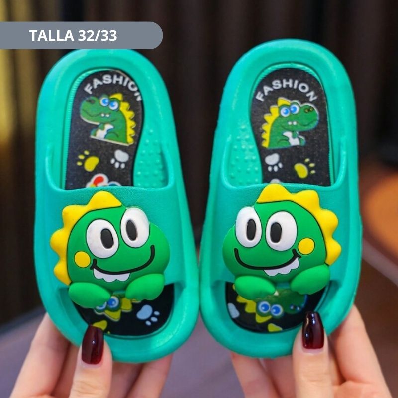 SANDALIA ANIMALITOS DINO VERDE Talla 22 - 37 - Imagen 7