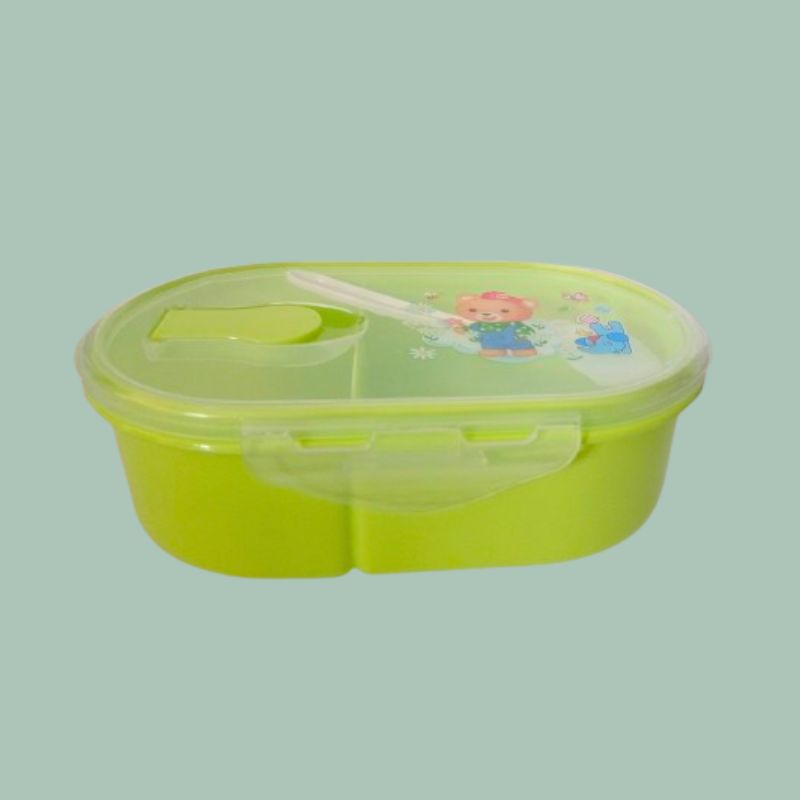 TAPER OSITO DE DOS DIVISIONES RECTANGULAR CON CUBIERTO- VERDE