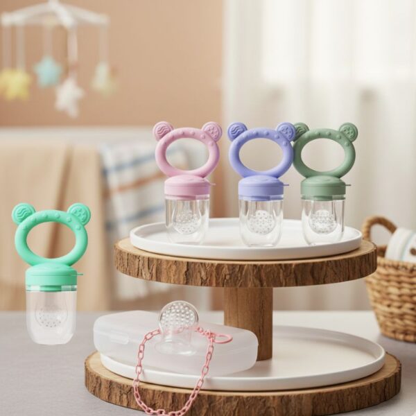 CHUPON ALIMENTADOR OSITO MOD 2 EN ESTUCHE + REPUESTO + CADENA