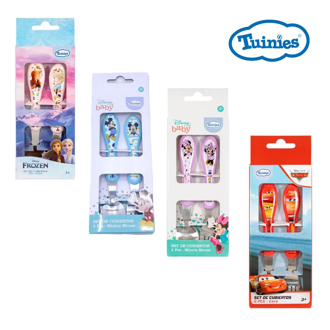 CUBIERTOS DE METAL TUINIES DISNEY