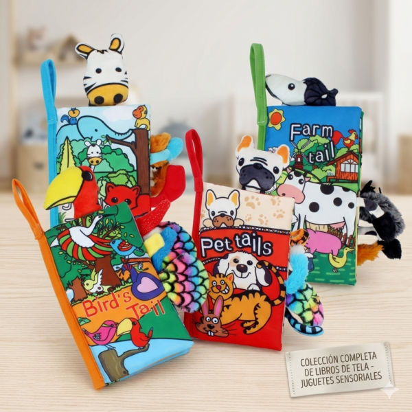 LIBRO SENSORIAL DE TELA ANIMALS
