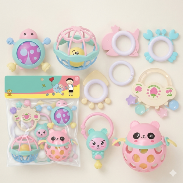 SET DE SONAJA PASTEL - 8 PIEZAS