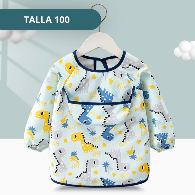 BABERO INFANTIL IMPERMEABLE CON MANGAS TALLA 100 - Imagen 5