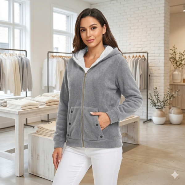 CASACA PARKA ABRIGO MUJER CLASS PLOMO