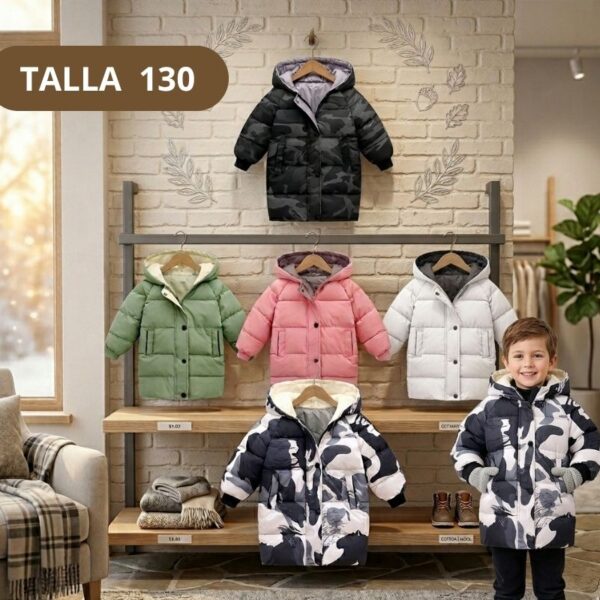 CASACA TERMICA PARIS TALLA 130 (3 A 4 AÑOS APROX)