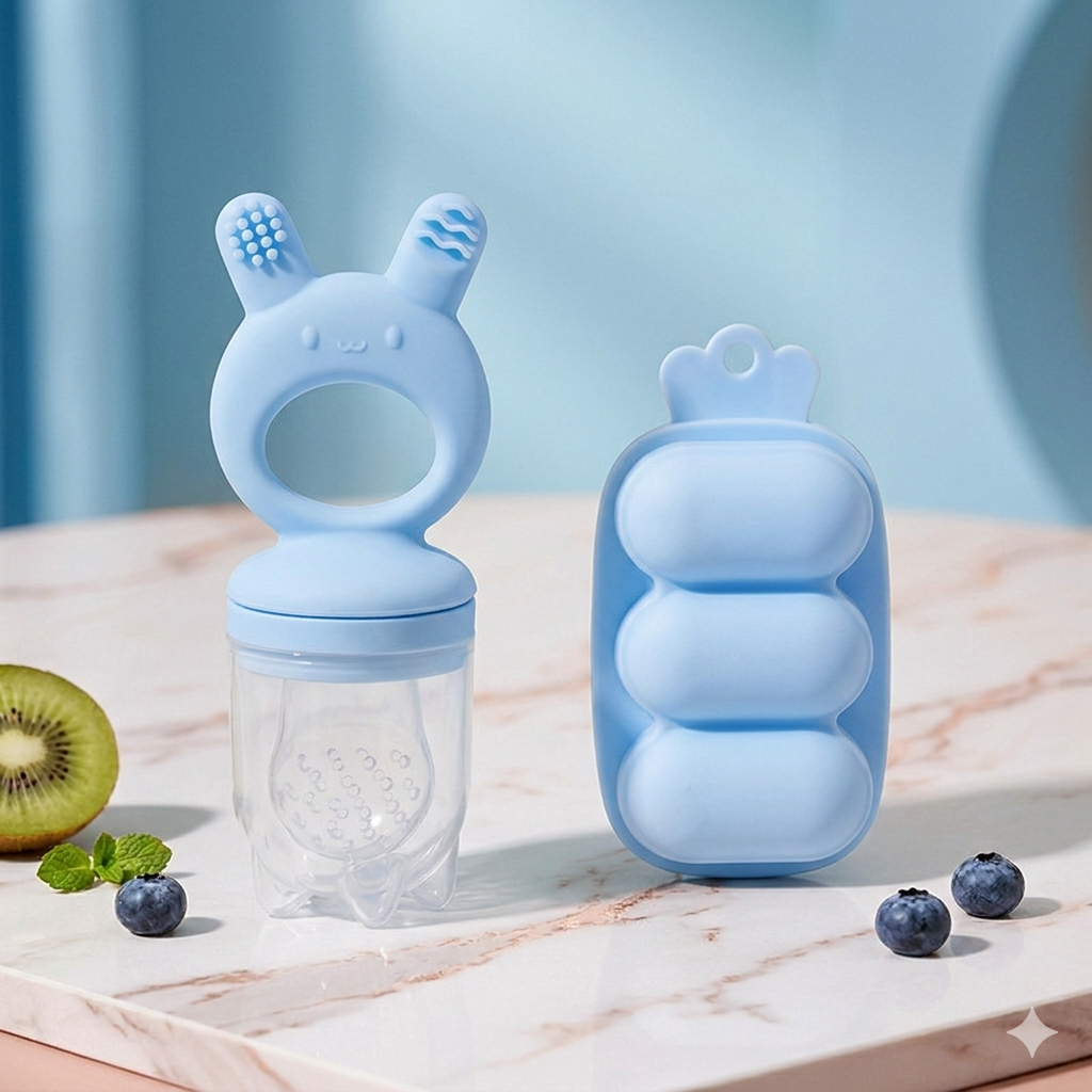 Chupon alimentadorde silicona RABBIT CON MOLDE HIELERO - Imagen 4
