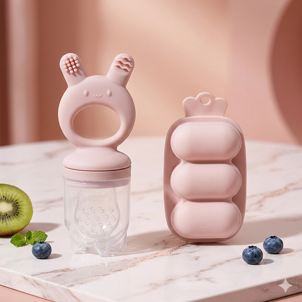 Chupon alimentadorde silicona RABBIT CON MOLDE HIELERO - Imagen 2