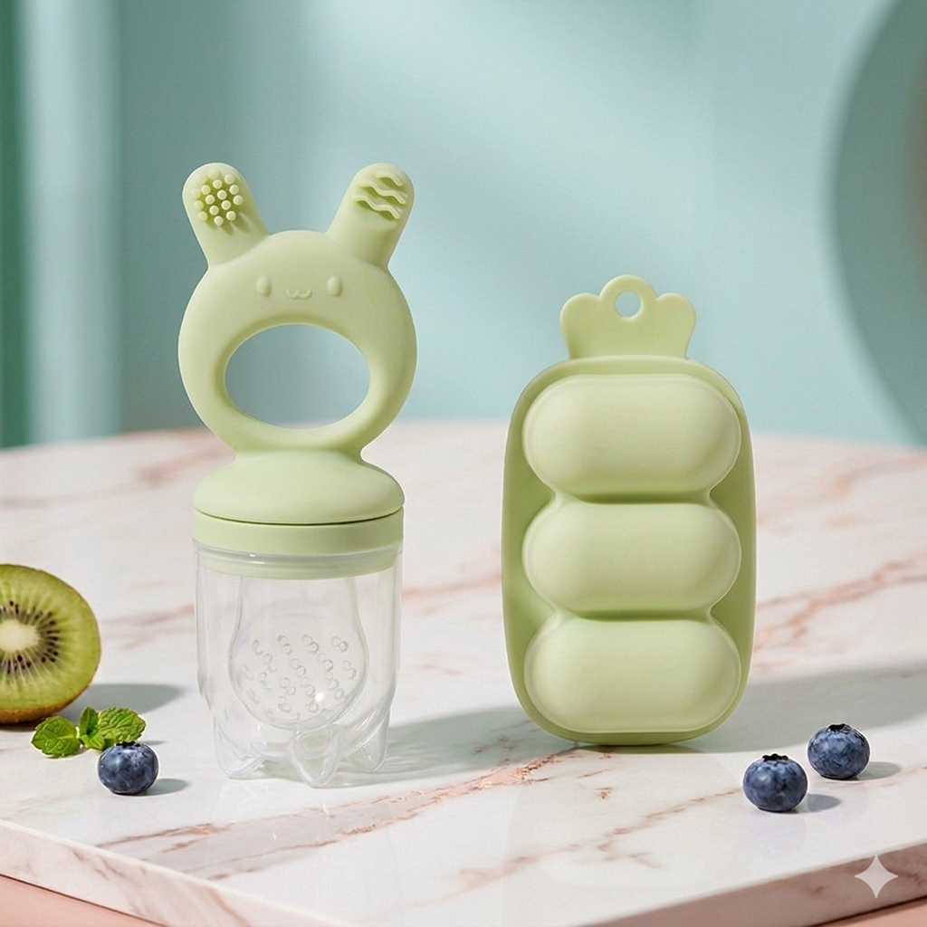 Chupon alimentadorde silicona RABBIT CON MOLDE HIELERO - Imagen 5