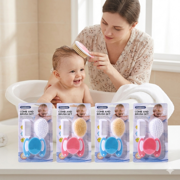 SET DE PEINE TRES PIEZAS EN BLISTER KOKIBEBE