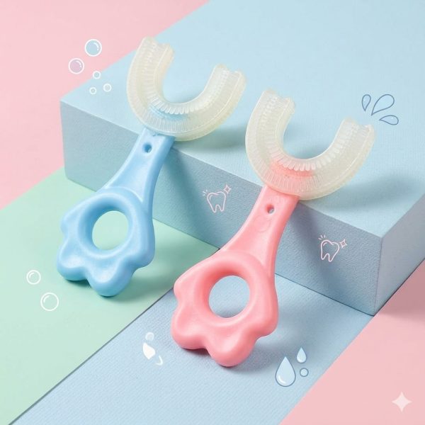 CEPILLO DE DIENTES ✅ EN U FLOR DE 2 - 7 AÑOS