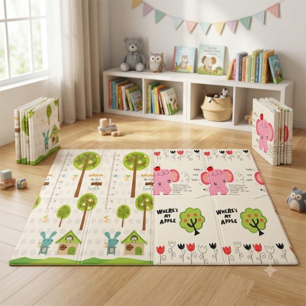 PISO PLEGABLE BABY KAEL 197X178CM DE 0.7 CM DE ESPESOR