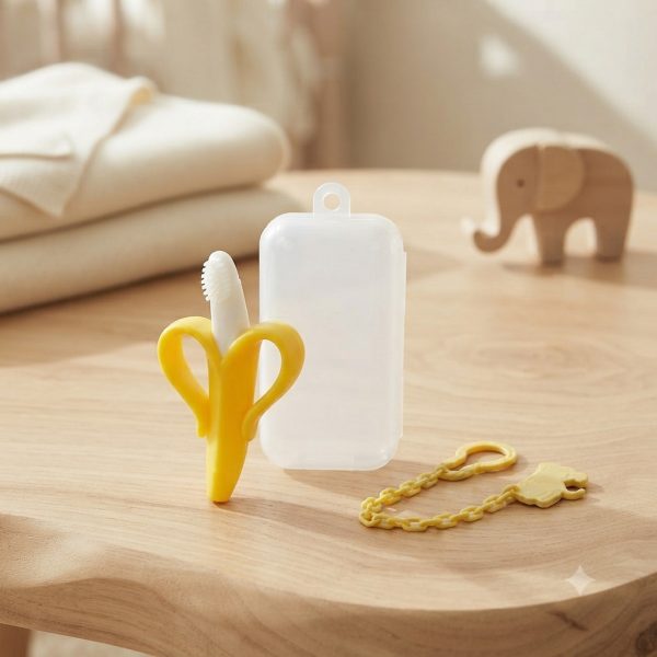 MORDEDOR BANANA ✅ EN ESTUCHE - CADENA AMARILLA