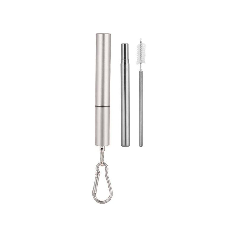 SORBETE DE METAL✅RETRACTIL PORTABLE - Imagen 3