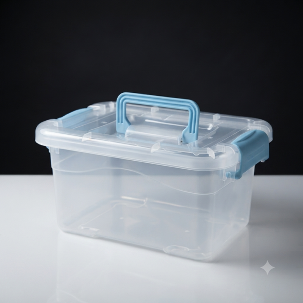CAJA ORGANIZADORA MEDIANO✅ 19CMX10CMX15CM - CELESTE