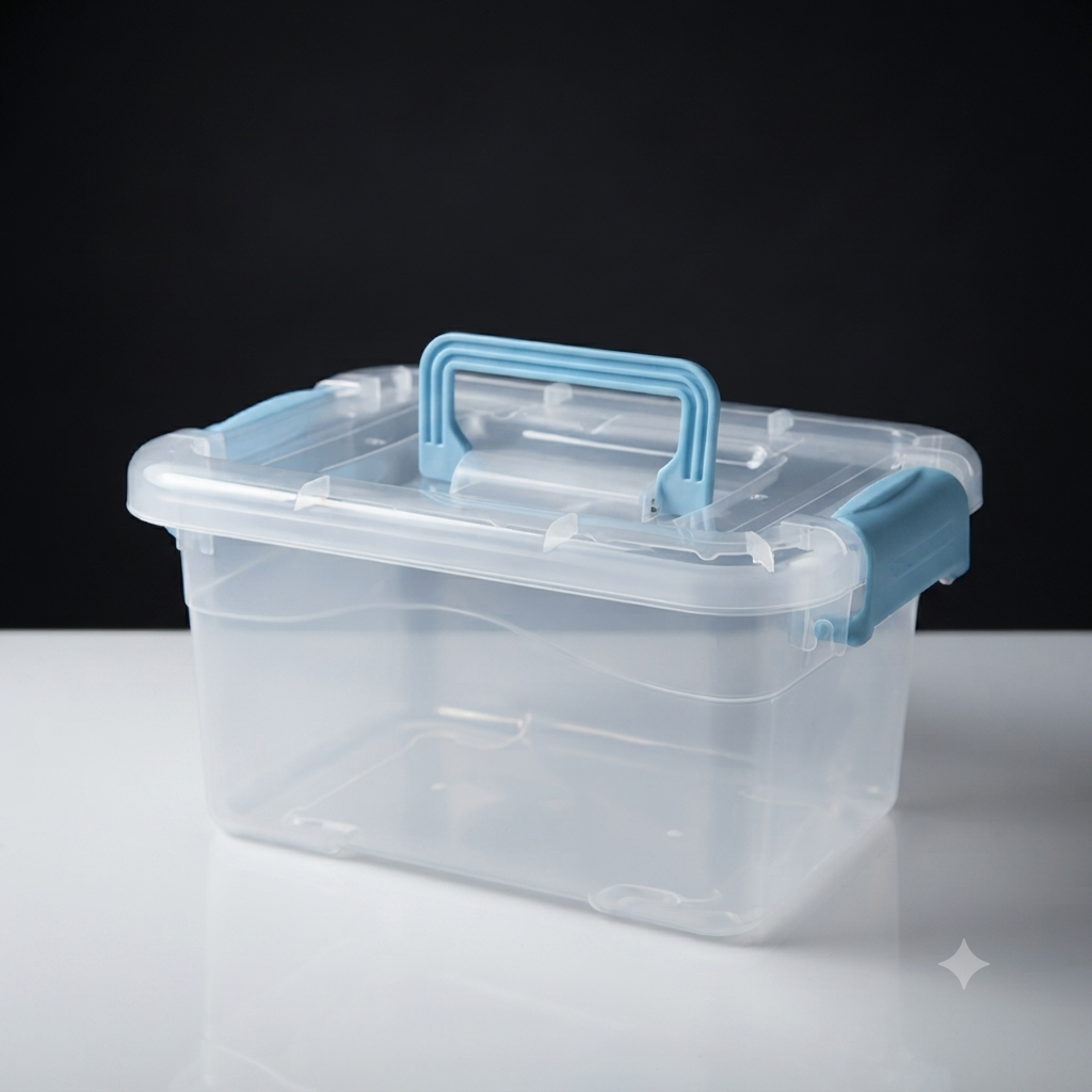 CAJA ORGANIZADORA MEDIANO✅ 19CMX10CMX15CM - CELESTE